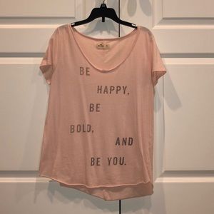 A pink flowy T-shirt